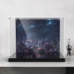 Kotak Display Akrilik untuk Lego 76261 Man Decisive Battle Model, Kotak Pelindung Transparan Tahan Debu untuk Balok Bangunan